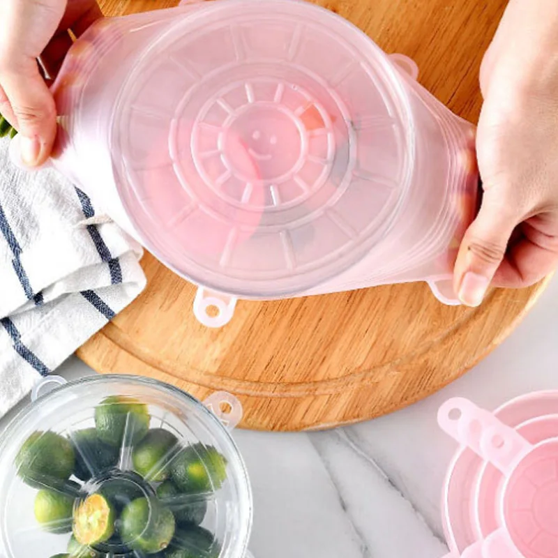 Комплект из 6 шт. Еда Класс силиконовый сохраняющий свежесть чехол