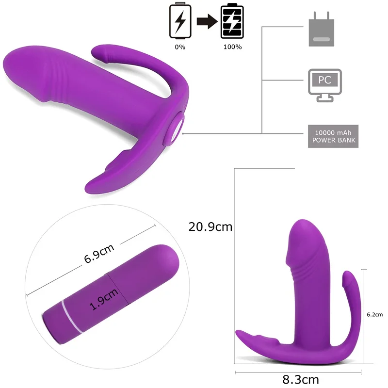 Вибратор для точки G Мощный вибратор клитора Анальные игрушки Стимулятор