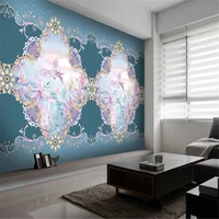 milofi custom 3d large wall paper european style hand painted peacock pattern bedroom background wall painting