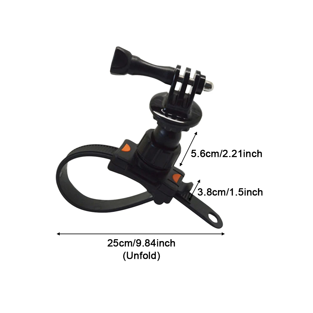 Non Slip Motorcycle Bracket Camera Clip Easy Install Waterproof Outdoor Sports Quick Release Belt Type Accessories for GOPRO 9 |