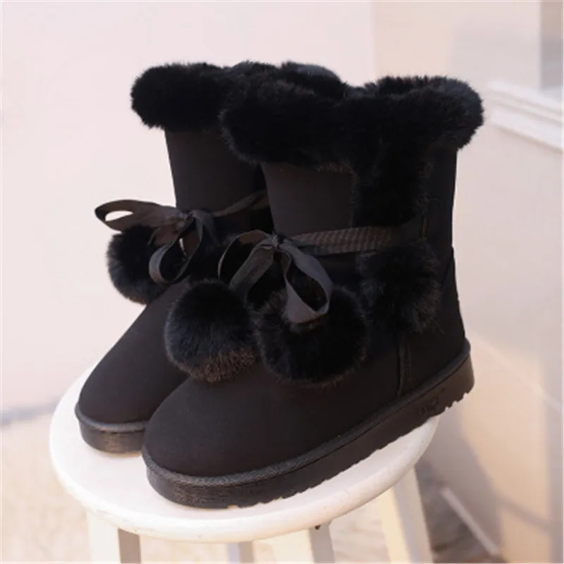 

Snow Boots Winter Warm Plush Boots Large Size Women's Suede Flat Shoes Zipper Shoes Fashion Shoes Comfortable Boots