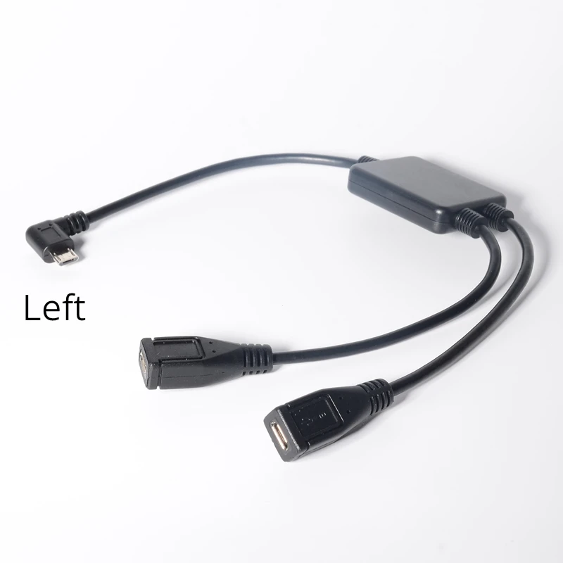 30 см 2 в 1 Micro USB 0 Удлинительный кабель правый и левый угол micro male female зарядный Y