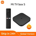 ТВ-приставка Xiaomi Mi TV Box S глобальная версия Ultra HD 4K 2G 8G WiFi BT4.2 Google Cast Netflix Smart Mi Box S медиаплеер оригинальный глобальный