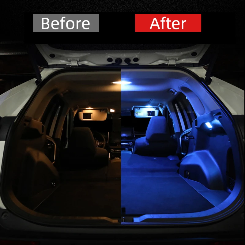 Для Toyota Rav4 для Previa Rav 4 XA50 2019 2020 2021 6 шт. ошибок светодиодный интерьер автомобиля