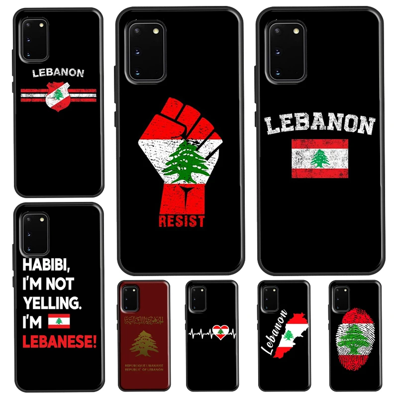 Чехол для телефона с ливанским флагом Samsung Galaxy S21 S22 Ultra S20 FE Note 20 S8 S9 S10 10 Plus |