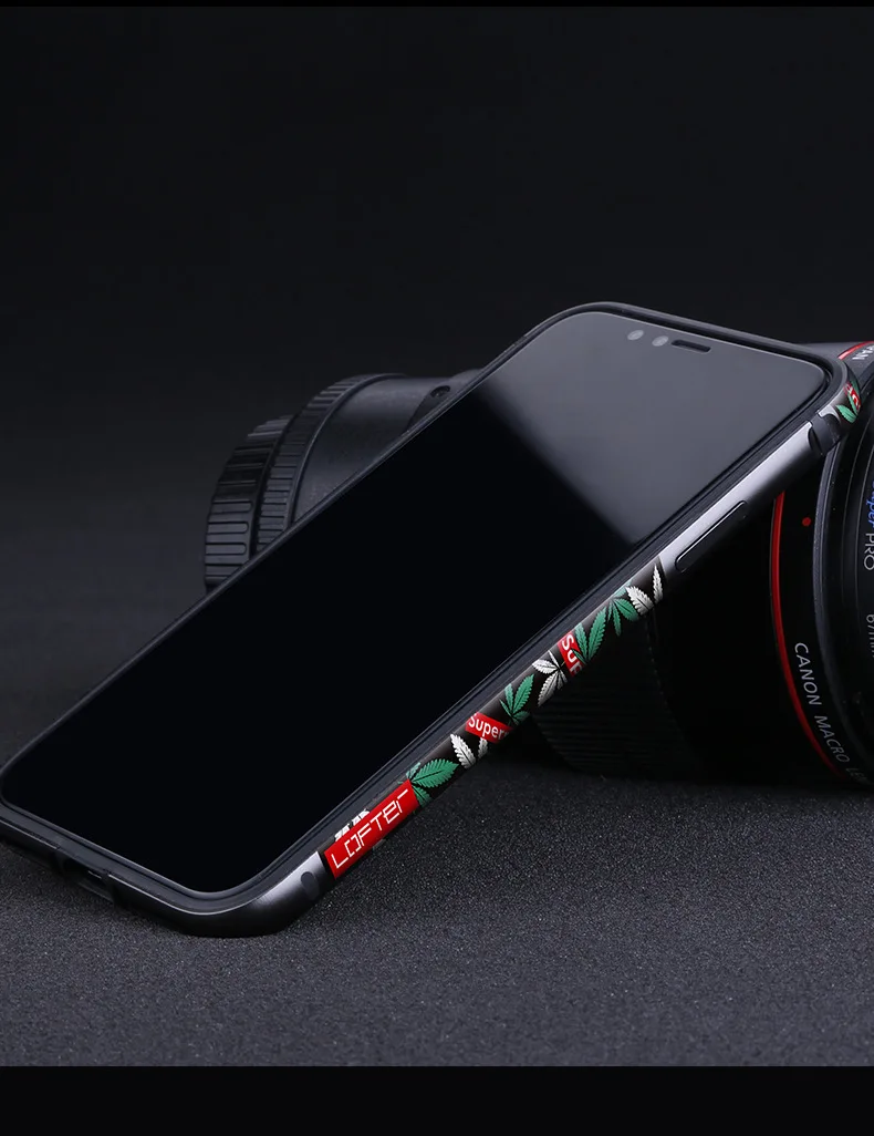 Гибкий силиконовый алюминиевый бампер чехол для iPhone XS Max мультяшная металлическая рамка для iPhone X XS мягкий резиновый боковой противоударный бампер