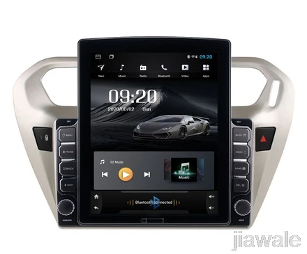 Автомобильный мультимедийный плеер экран 9 7 дюйма Восьмиядерный Android 10 GPS для Peugeot