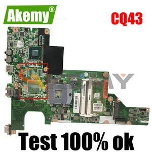 for hp pavillion cq43 cq57 01015fy00 388 g 646177 001 hm65 pga 988b notebook motherboard mainboard full test 100 work free global shipping