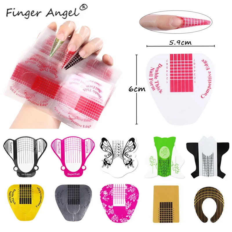 Маникюрные принадлежности для наращивания ногтей Finger Angel 100 шт. Удлинительный УФ
