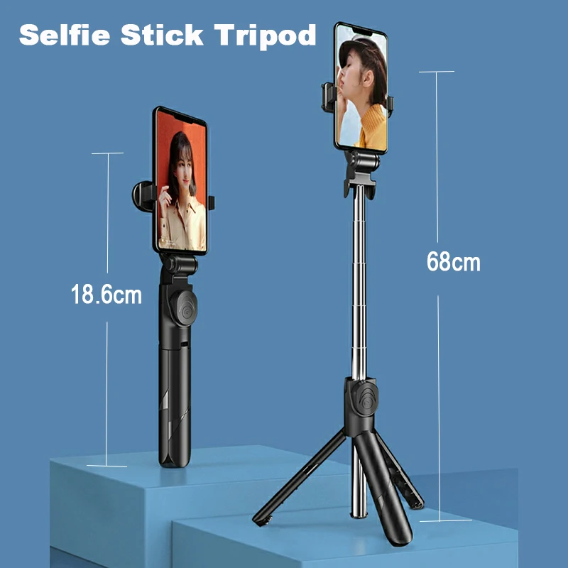 

Universal Bluetooth Selfie Stick Tripod for iPhone 12 Samsung Xiaomi Huawei Monopod Selfie Shutter