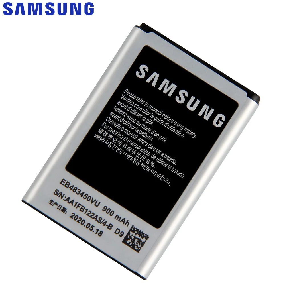 Оригинальный аккумулятор Samsung для C3630 C3230 C5350 C3752 GT S5350 C3630C C3528 EB483450VU 900 мА