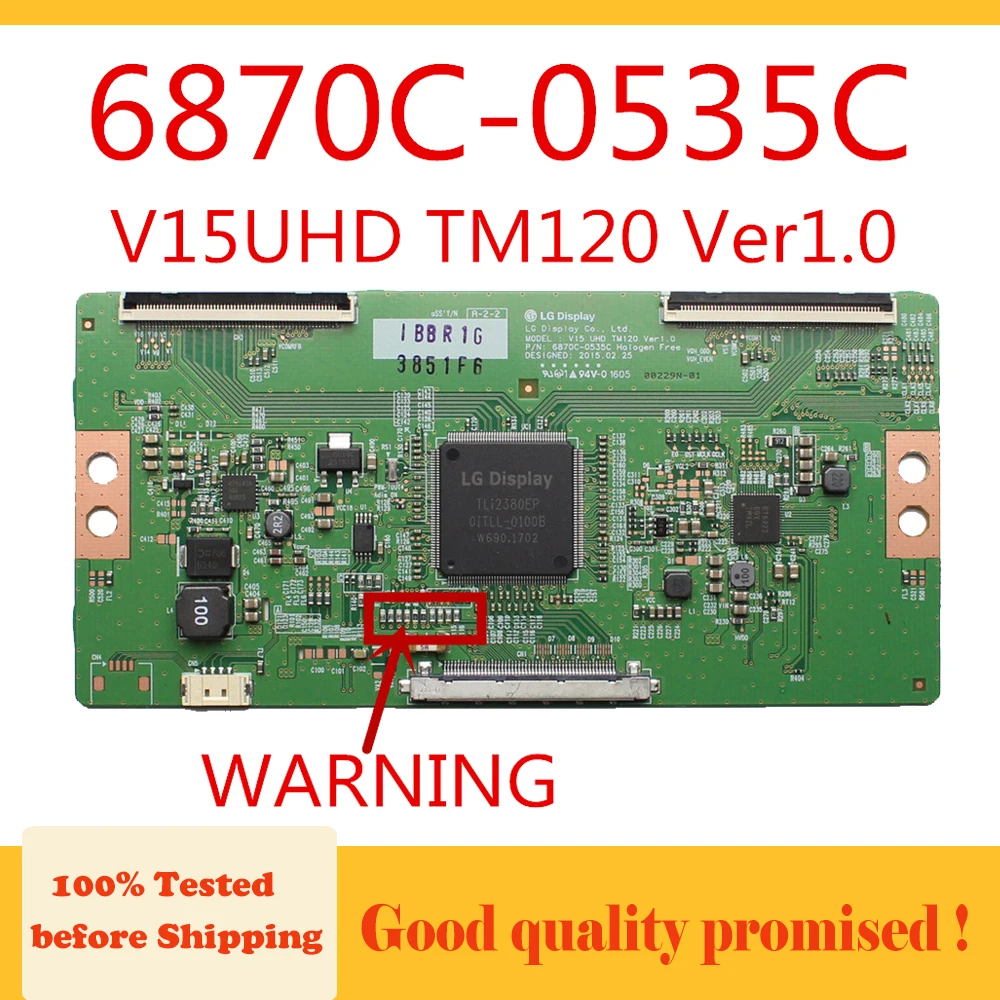 Материнская плата 6870C 0535C V15UHD TM120 Ver1.0 телевизионная для LG и т. д. Оригинальная T con