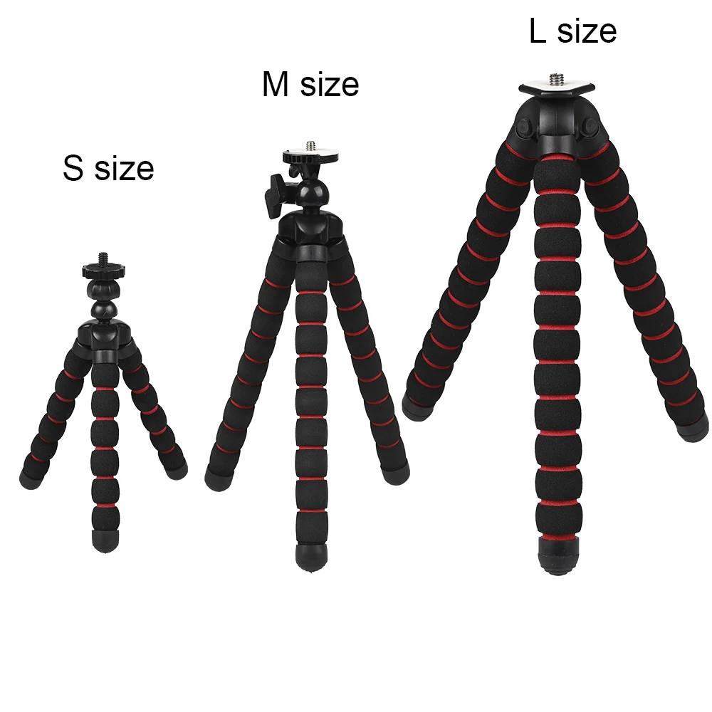 Аксессуары для камеры гибкий губчатый штатив Осьминог для Canon/Nikon/sony Go pro 7 6 5H9R Sj9 Sj8 pro DJI Осмо экшн мобильного телефона