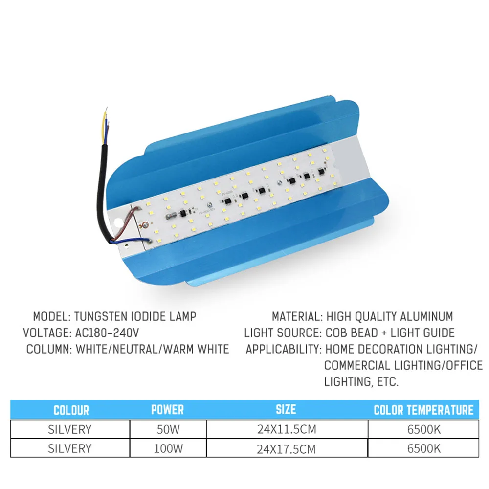 220 В прожексветильник Вольфрамовая Лампа наружный супер яркий прожектор 50 Вт/100