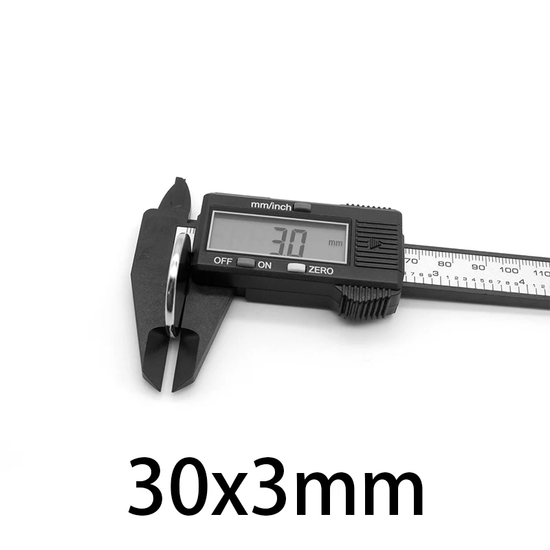 Мощный цилиндрический Редкоземельный Магнит 30 мм x 3 Круглые неодимовые магниты