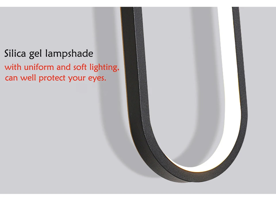 

Modern LED pendant light minimalist creative Long line Hanging lights living room bedside reading lamps 85-260v Sconce Luminaire