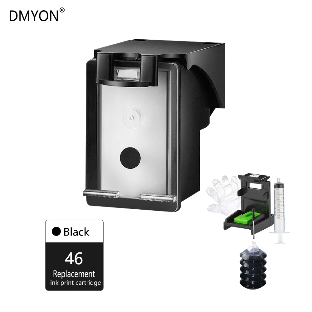 DMYON 46XL Черный чернильный картридж совместимый для Hp 46 Deskjet 2020HC 2520HC 2025HC 2029 2529 4729