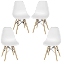 4pcs nordic dining chair kitchen chair for dining room office computer chair tea coffee stool for home study bedroom hwc
