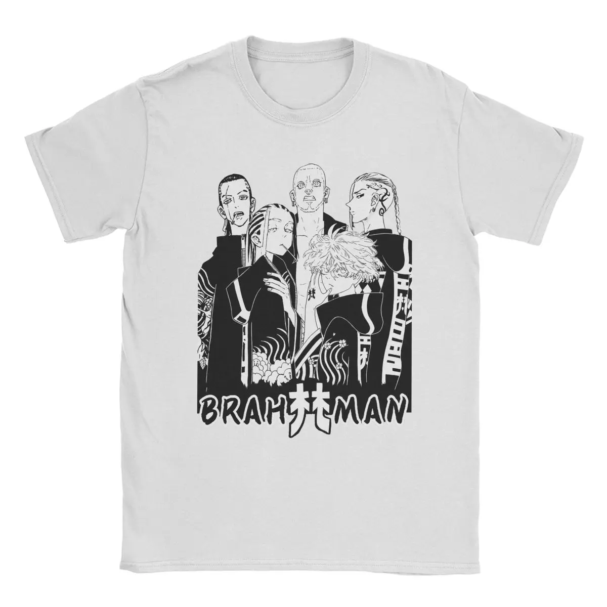 

Men Women Tokyo Revengers Manji Gang T Shirt Anime Manga 100% Cotton Vintage Short Sleeve Round Collar Tee Shirt Gift T-Shirt