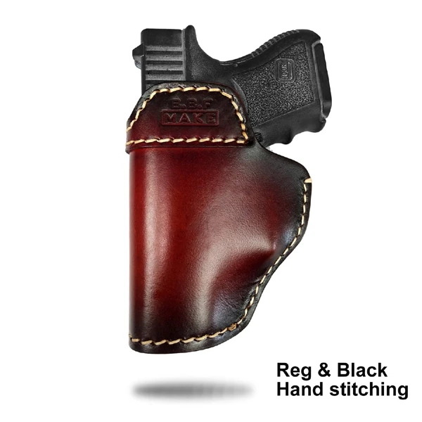 Reg-Black Hand B.B.F MAKE Пистолет Чехол кожаный мешок Patternt сумка доски для S& W М& P щит GLOCK 17 18 19 22 23 26 27 32 42, 43 SpringField Cas - Цвет: Reg-Black Hand
