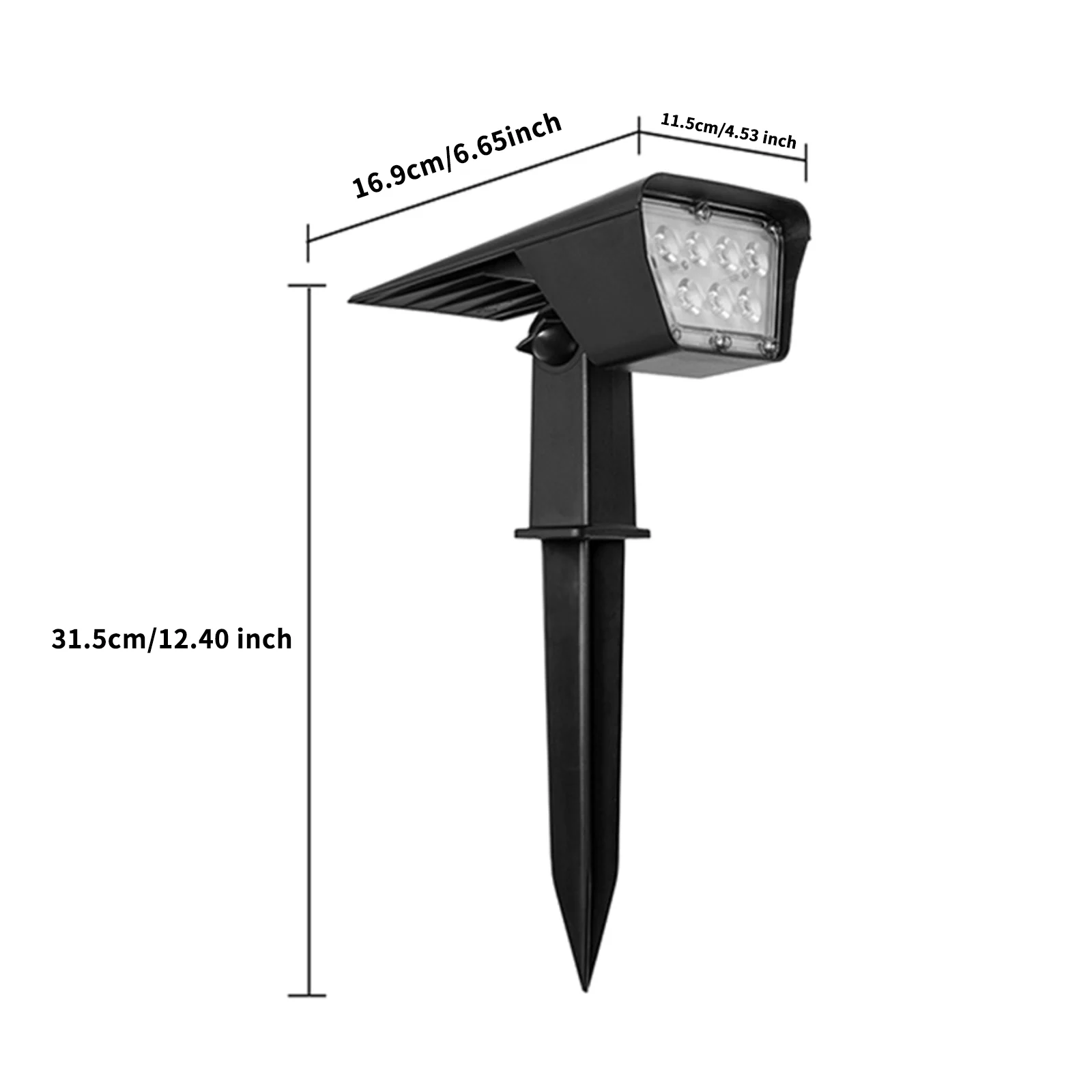 7 LED Solar Landscape Spotlights Wall Light Plug In Type Waterproof Ground Lantern Garden | Лампы и освещение