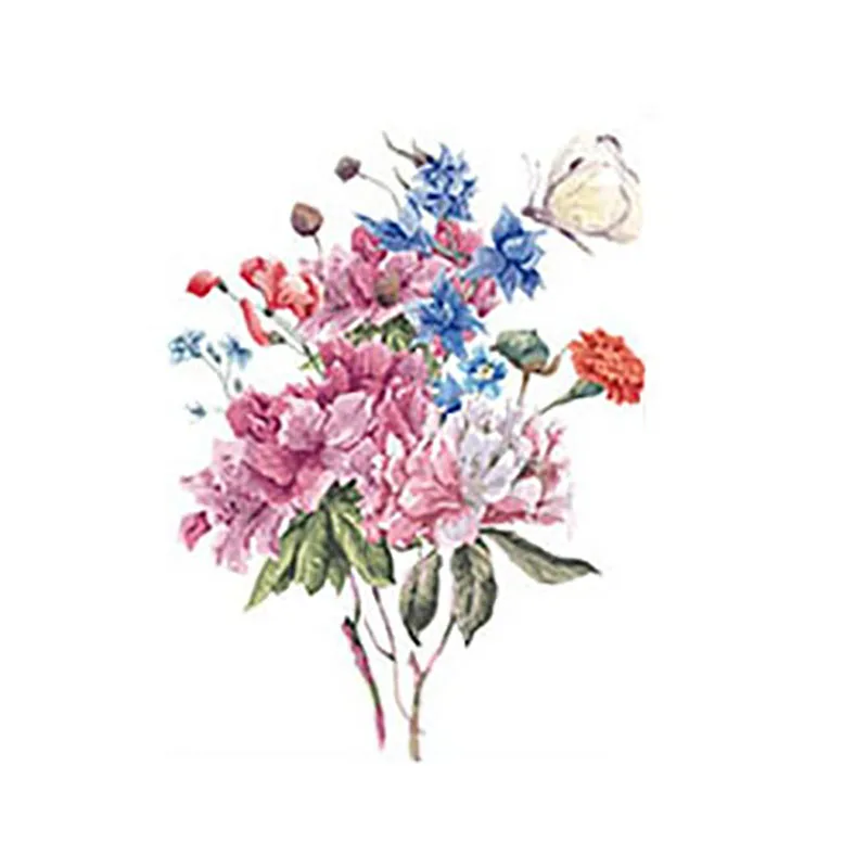 Классический Цветочный стикер для ванной туалета украшение дома шкафа кухни