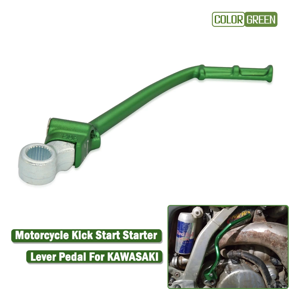 

For Kawasaki KX100 KX85 KX 85 100 Racing Motocross Dirt Pit Bike Motorcycle Off Road Forged Kick Start Starter Lever Pedal Arm