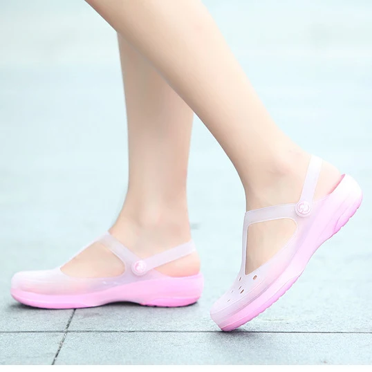 Сандалии женские из ЭВА водонепроницаемая обувь без застежки Классические