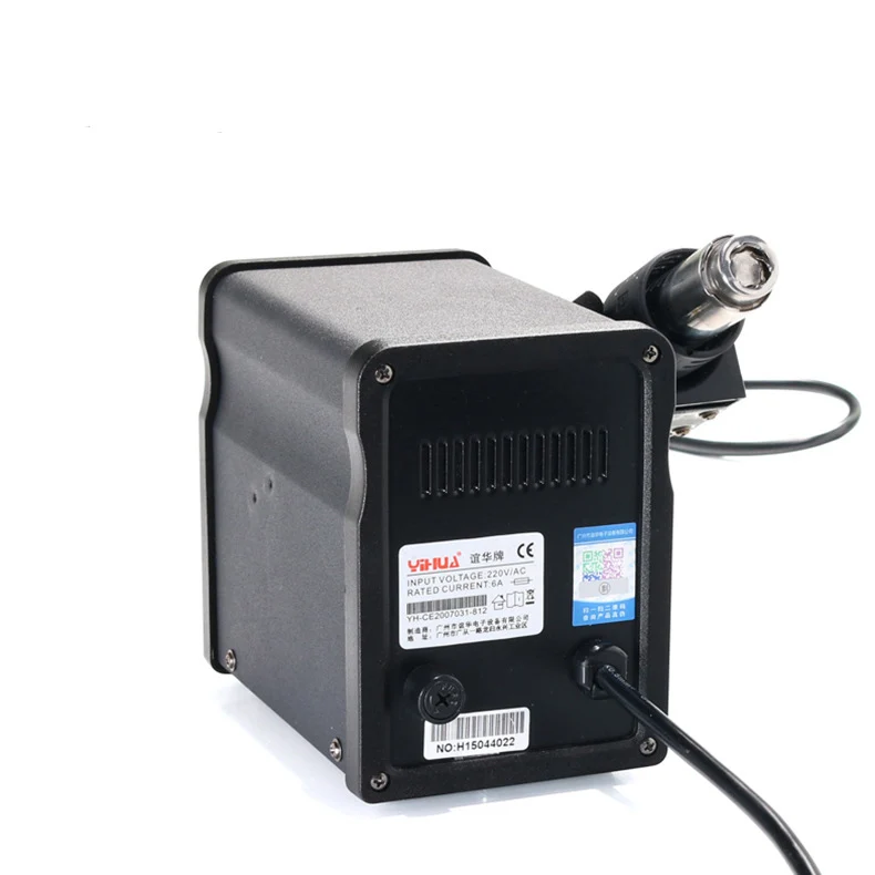 700 Вт YIHUA 858D ESD паяльная станция СВЕТОДИОДНЫЙ Цифровой паяльник BGA с горячим