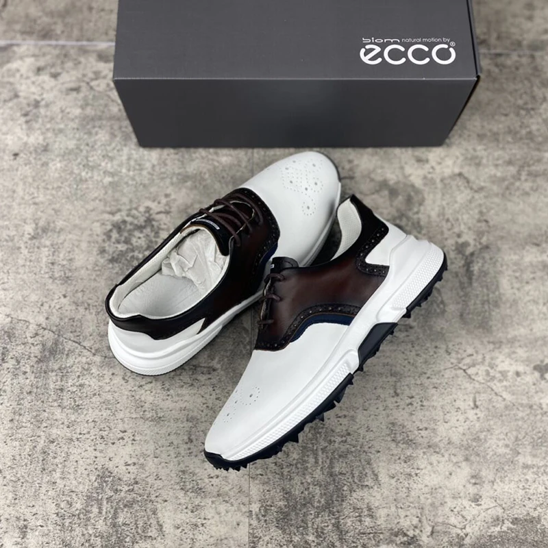 

New Trend Sports Sneakers for Men White Mens Golf Shoes Luxury Brand Gym Shoes for Men Comfortable Leather Golf Sneakers Man