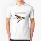 Carduelis крутая дизайнерская модная футболка Carduelis Европейская Золотая Finch Bird Goldfinch Забавный крутой подарок другу на юбилей