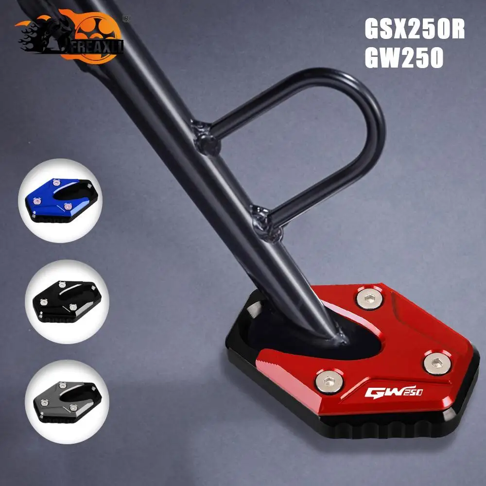 

FOR SUZUKI GW250 GSX250R GSX 250R GSX 250 R 2013-2021 2020 Kickstand Side Stand Extension Pad Plate Covers Foot Pegs Protector