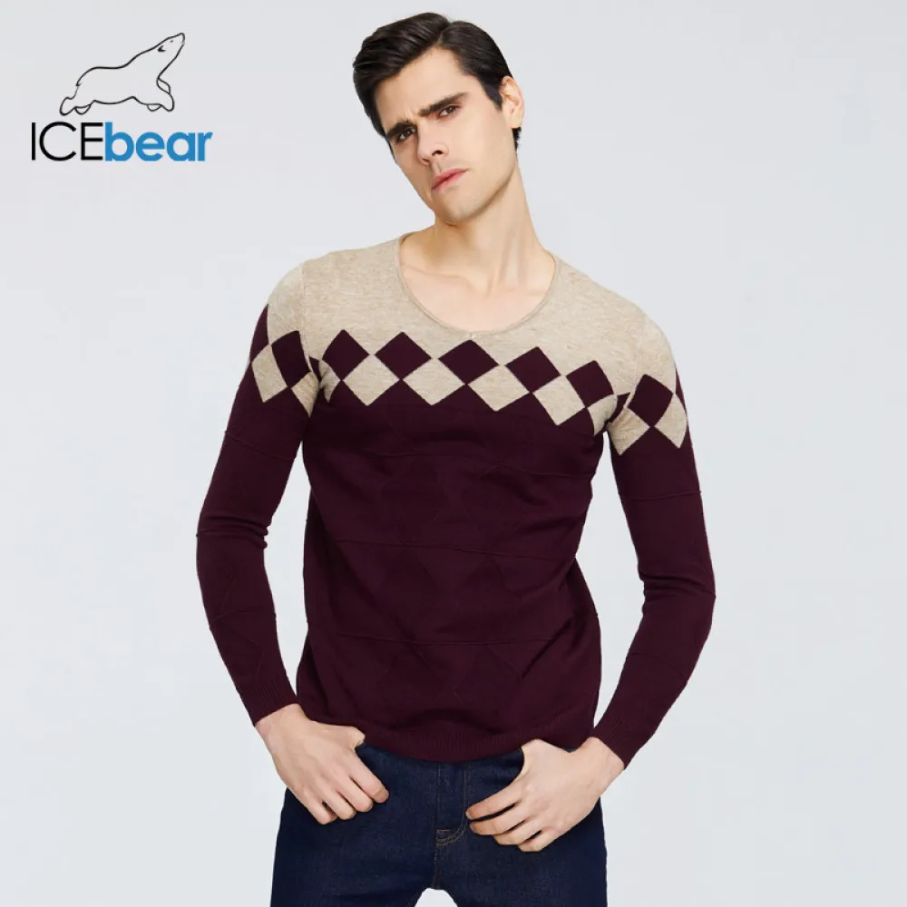 Мужской Повседневный свитер ICEbear брендовый пуловер для осени 1720|Джемперы| |