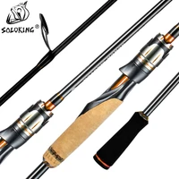 soloking casting spinning fishing rod 2 1m2 4m 2 section mmh 5 17lb line weight 5g 20g lure weight carbon rod lure fishing rod