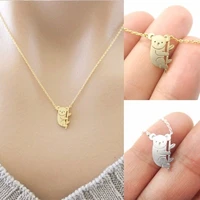 small animal bracelet necklace koala bear pendant necklace goldsilver plated necklace bracelet fashion jewelry for women