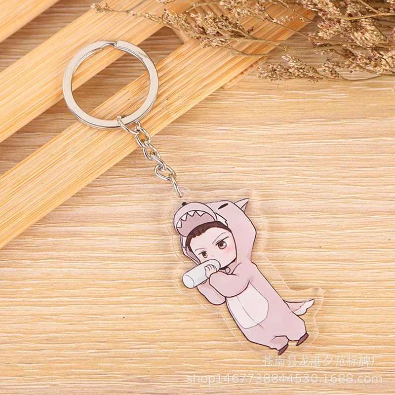 Высококачественный Женский милый мультяшный Kpop акриловый брелок для ключей
