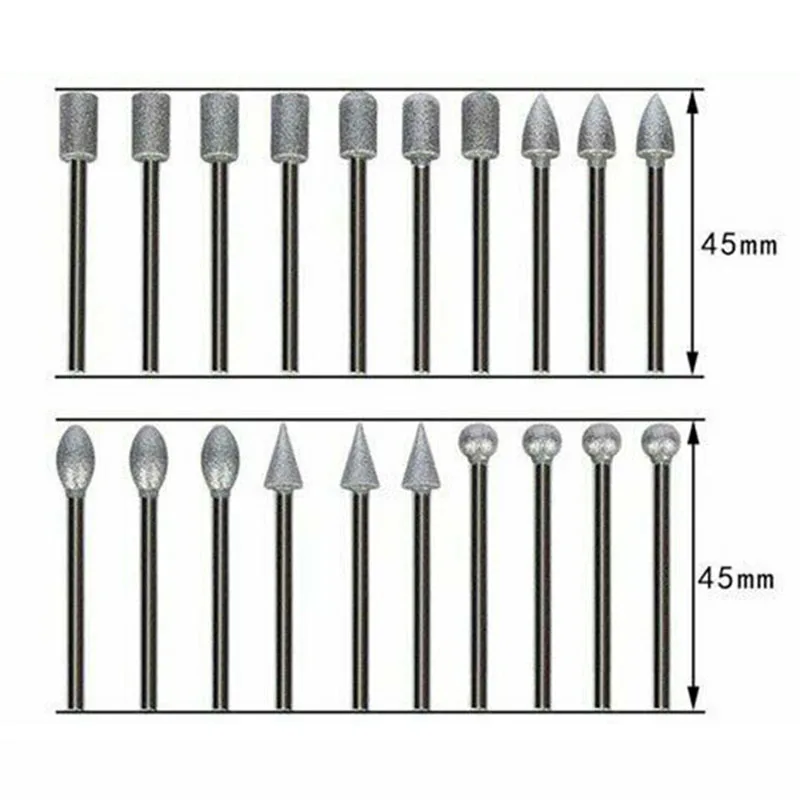 

Ceramic Drill bits Tiles Marble Polishing Tools 20Pcs 120 Grit Diamond Burr