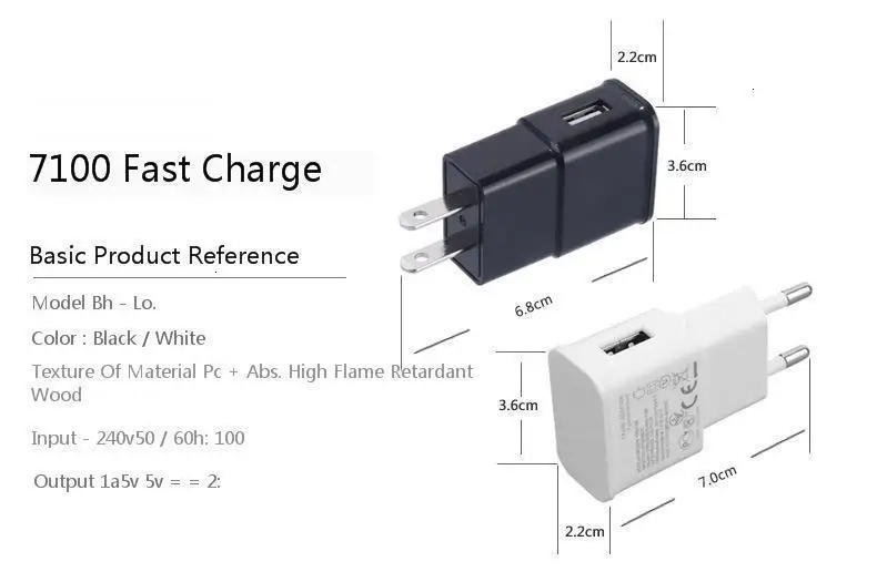 ЕС Быстрая зарядка 5 в 2 А USB зарядное устройство для телефона США быстрое зарядное устройство для samsung S10 универсальное быстрое зарядное устройство для телефона для iphone 7