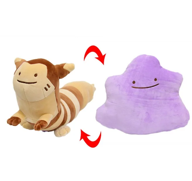 Furret 25 см аниме карманное животное Ditto Подушка передачи Пикачу чармандер Сквиртл Бульбазавр Мягкие плюшевые куклы игрушка подарок SA1666 - Цвет: Furret