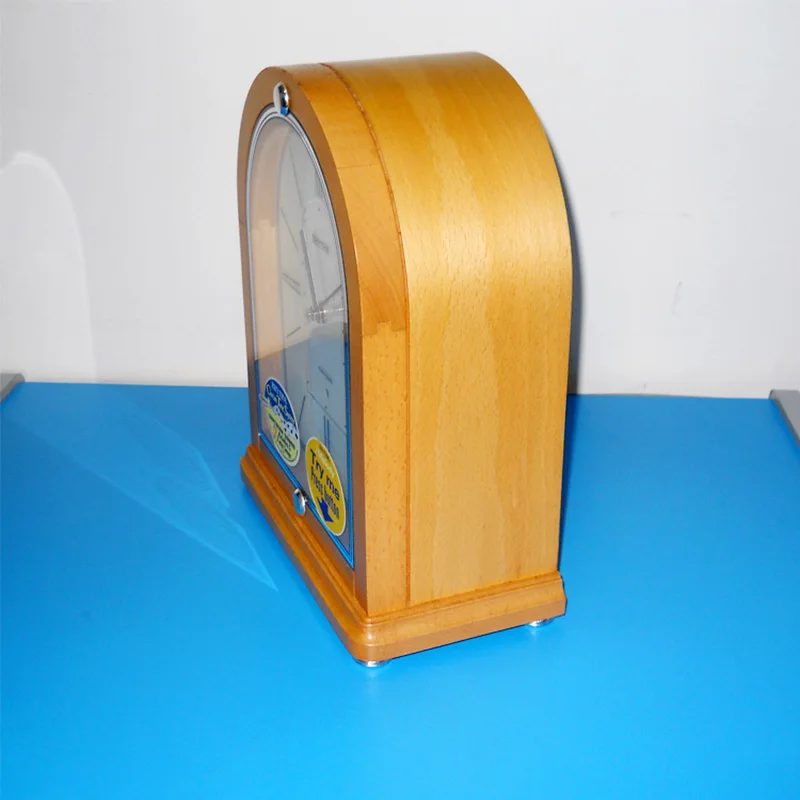 Günstig CLARION TON SYSTEM 12 MELODIEN MUSIK STÜNDLICHE CHIMING HOHE QUALITÄT TISCH UHR EUROPA KURZE HOLZ STUMM QUARZ DESKTOP UHR