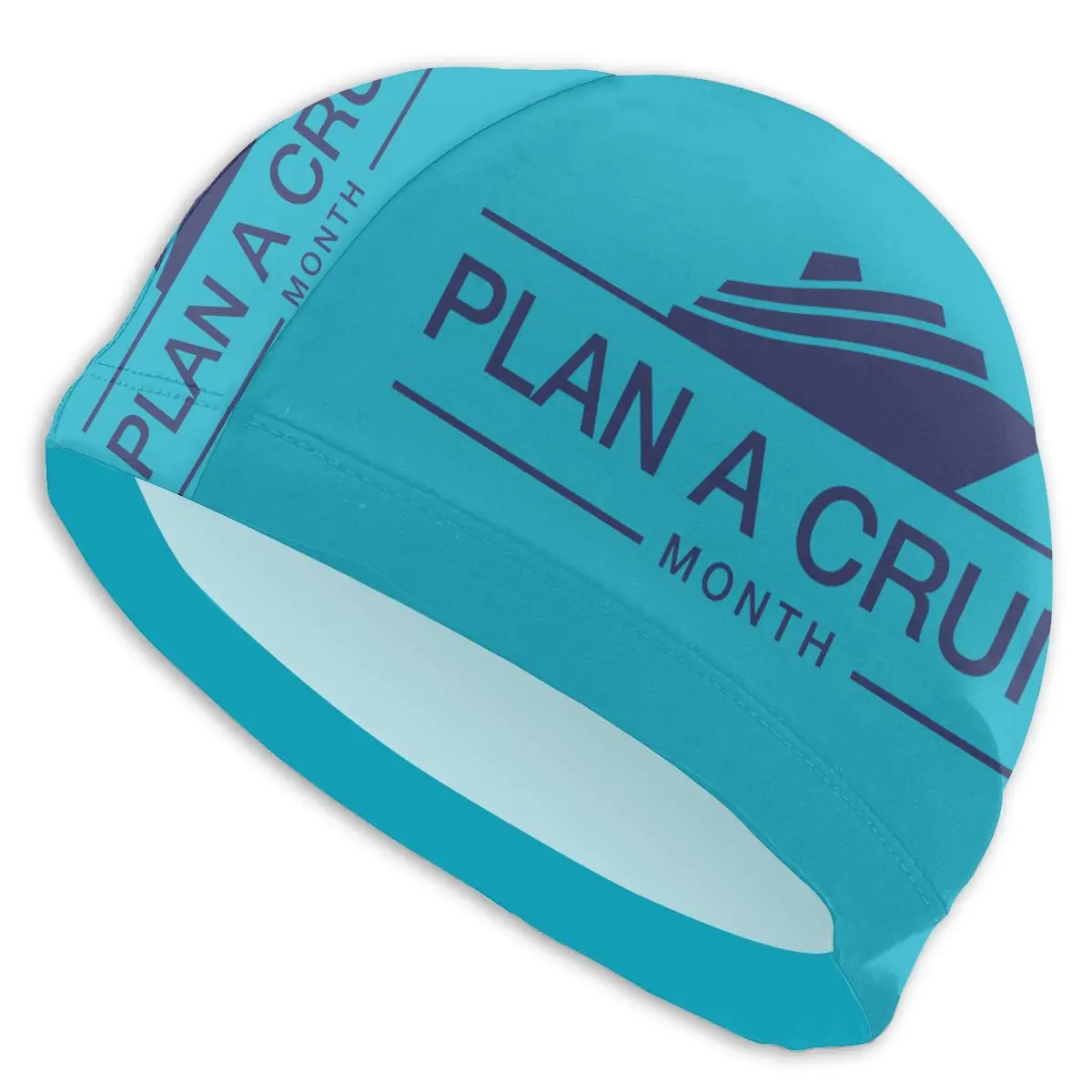 

sports goods Royal Yacht Logo Swimming cap Adults Men/Women High Elastic Waterproof PU Fabric Swimming Caps