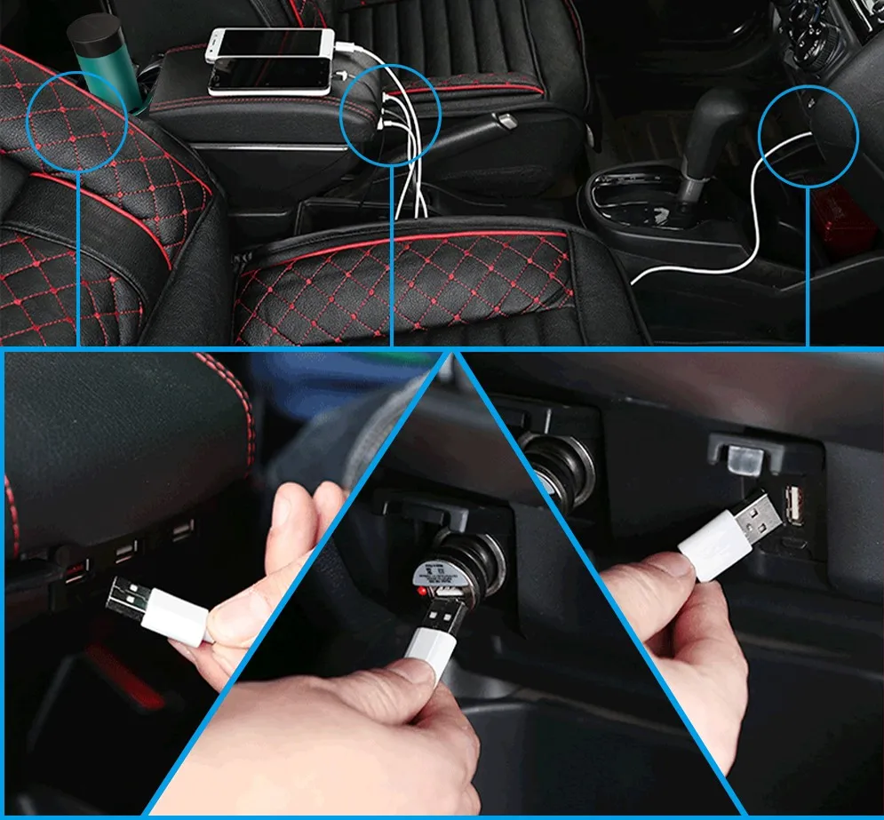 

Armrest Box For Perodua Bezza Car Central Storage Container PU Leather Malaysia Edition
