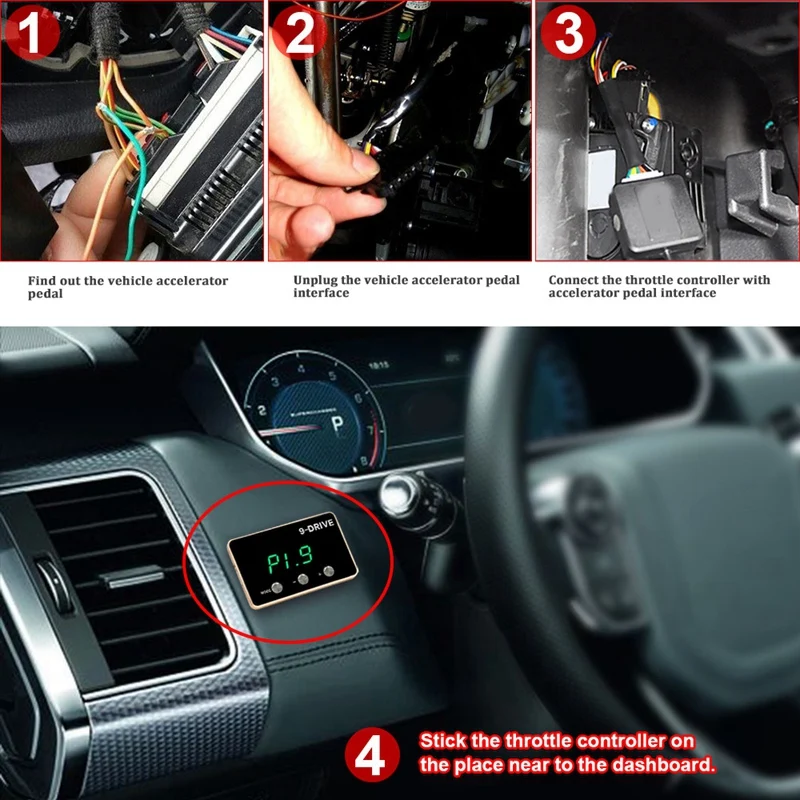 

Electronic Throttle Controller 9 MODE Pedal Accelerator Fuel-Efficient For Toyota Tacoma 2005-2019