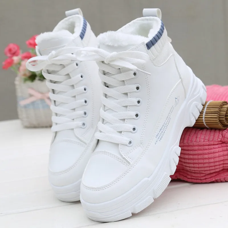 Женские повседневные кроссовки на вулканизированной подошве зимняя дышащая