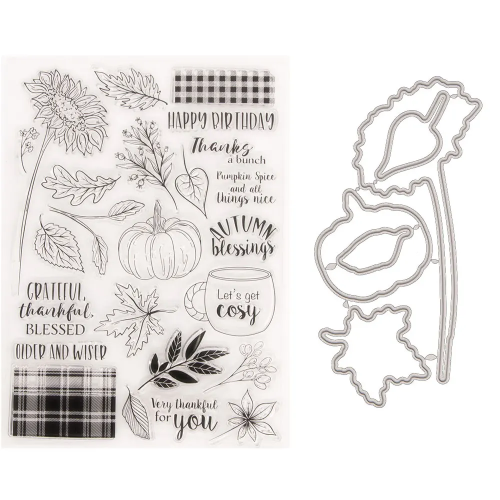 

Silicone Clear Stamps for Scrapbooking Sun flower Decoration Embossing Folder Craft Rubber Stamp Tools New