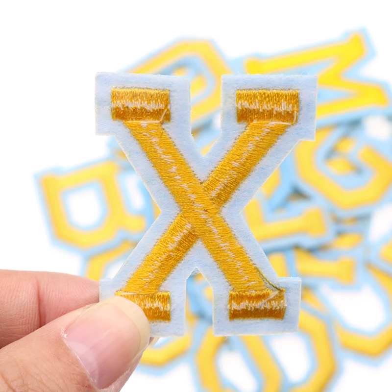 Клей с вышитыми полосками 26 букв английского алфавита модные гладильная патч