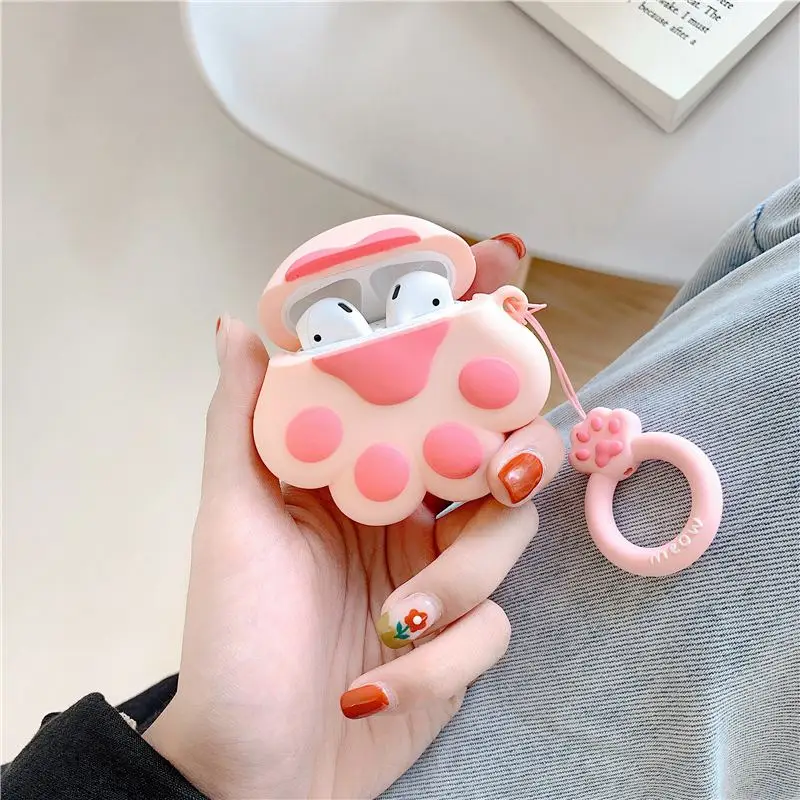 GJ0009 3D милый чехол для гарнитура для Airpods Чехол Мягкий силиконовый чехол для наушников для Earpods чехол Защитный чехол для Airpods 1 2 - Цвет: GJ0009