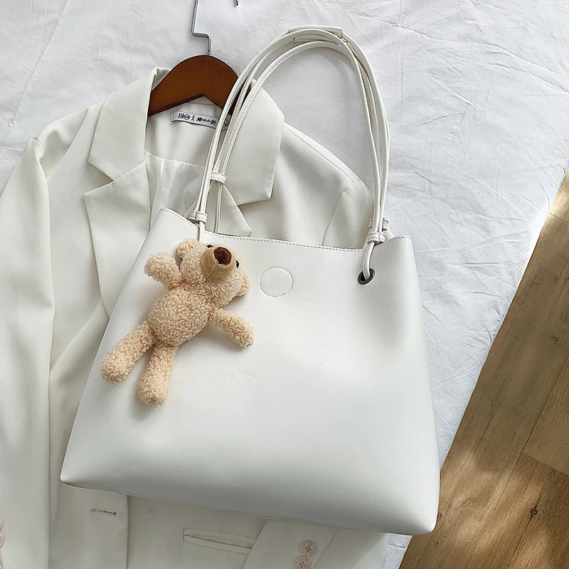 

2021 New Woman Handbag Large Capacity Shopping Bag Fashion High Quality Shoulder Bag Female PU Tote Bag Luxury Designer Handbags