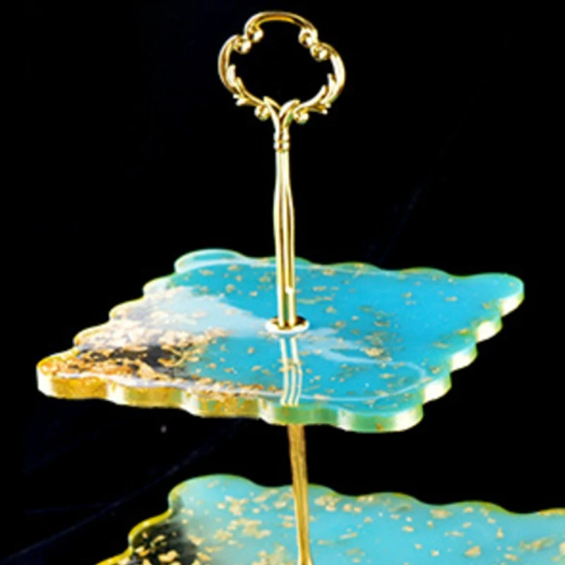 

Three-Layer Square Fruit Tray Mould Diy Crystal Epoxy Fruit Tea Tray Silicone Mould