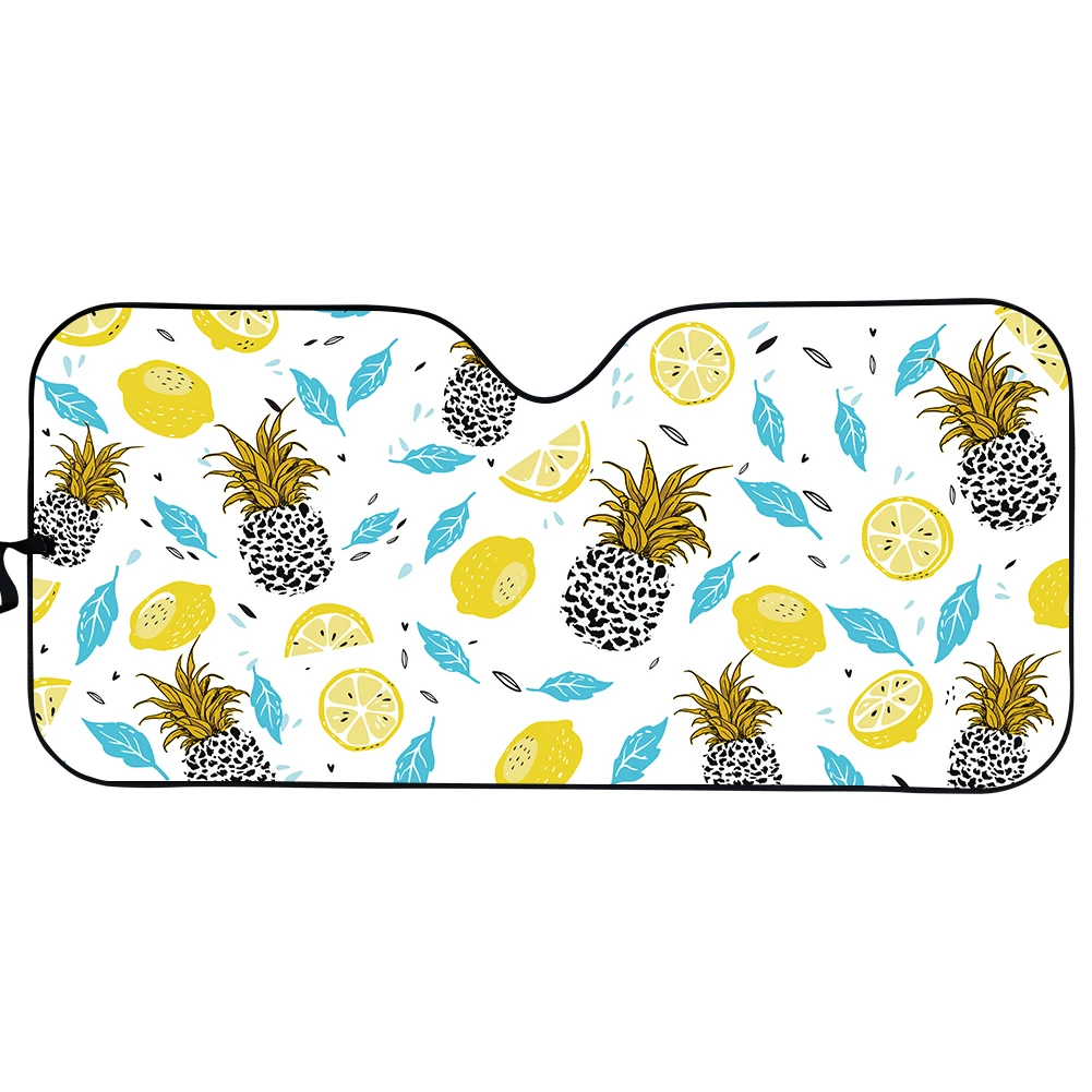 Автомобильные аксессуары с изображением ананаса лимона складной солнцезащитный